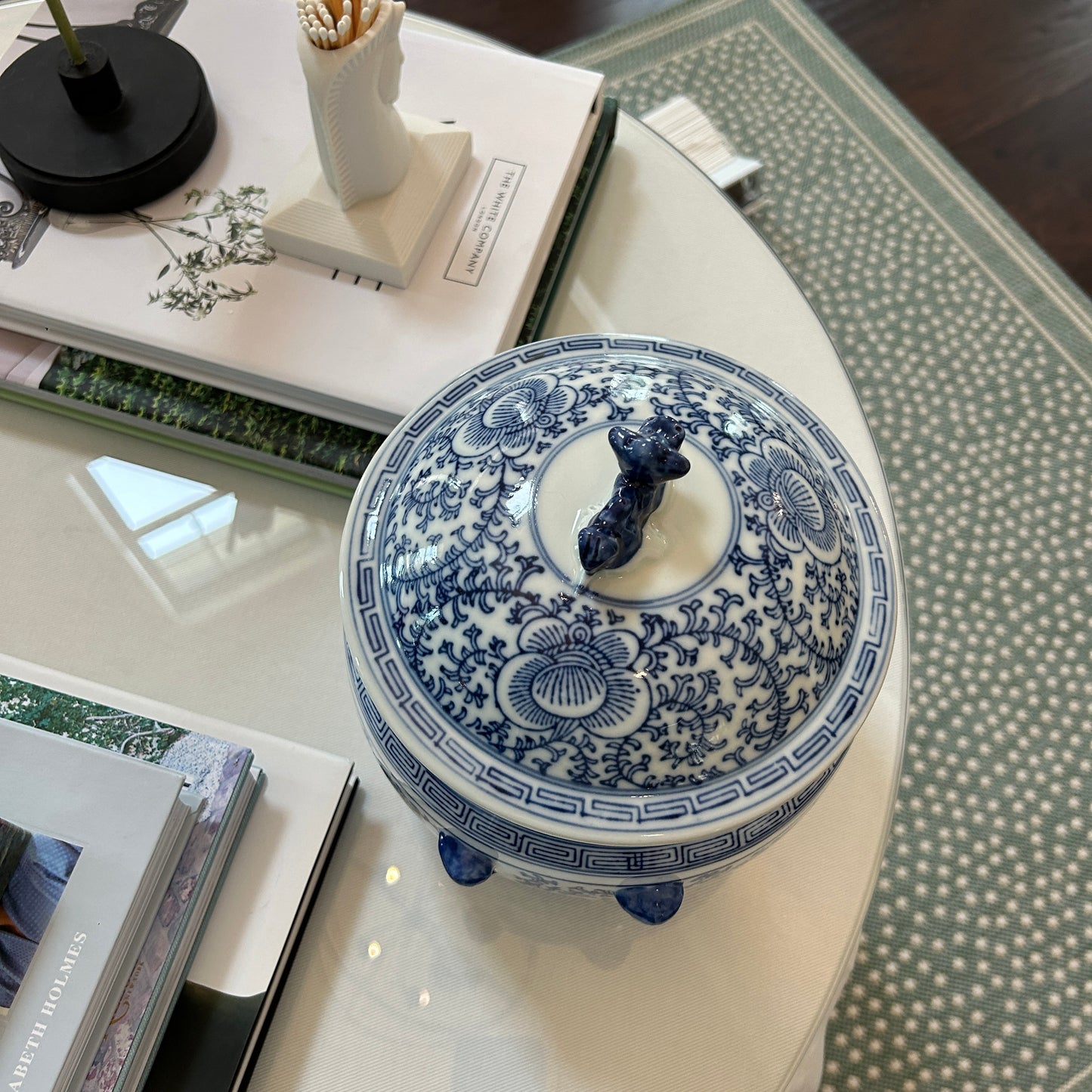Blue and White Porcelain Rice Jar